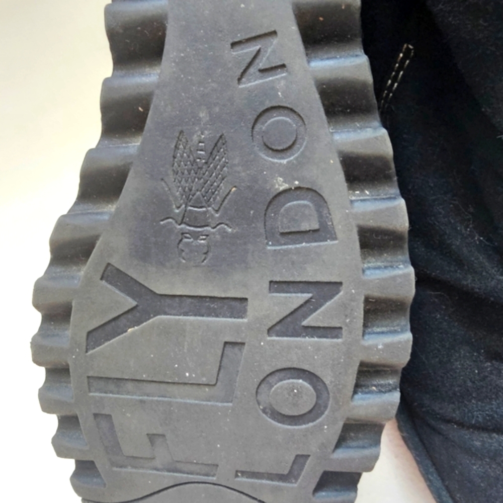 Fly London Black Suede Boots - Picture 2 of 4